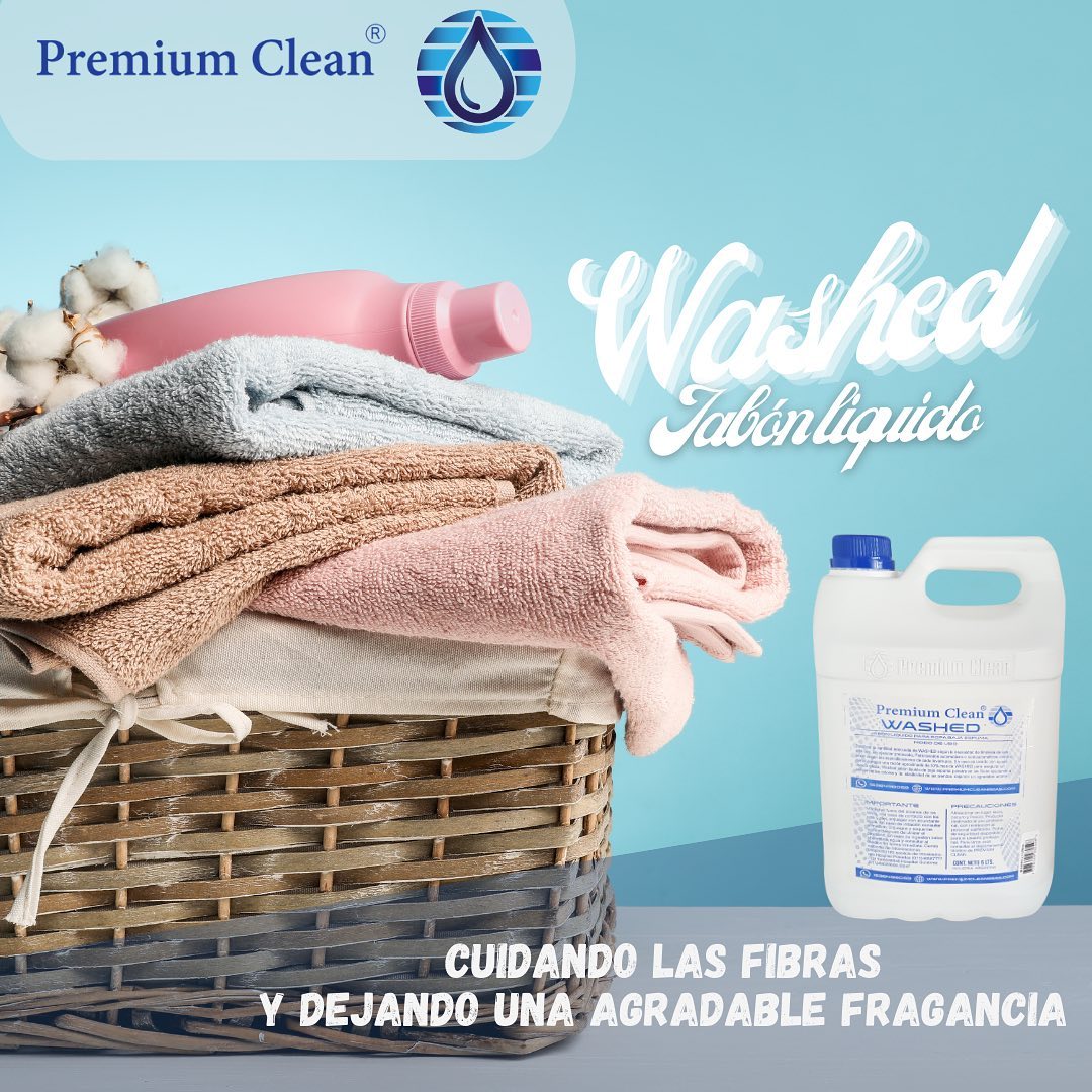 Jabón líquido para ropa Washed de Premium Clean